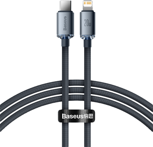 Cable/Baseus/Crystal/TypeC-Light/1,2m/ΒΚ