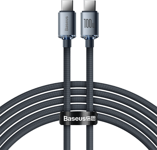 Cable/Baseus/Crystal/TypeC-TypeC/2m/BK