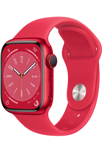 Apple Watch 8/Alu 41mm/Red/Red Sport